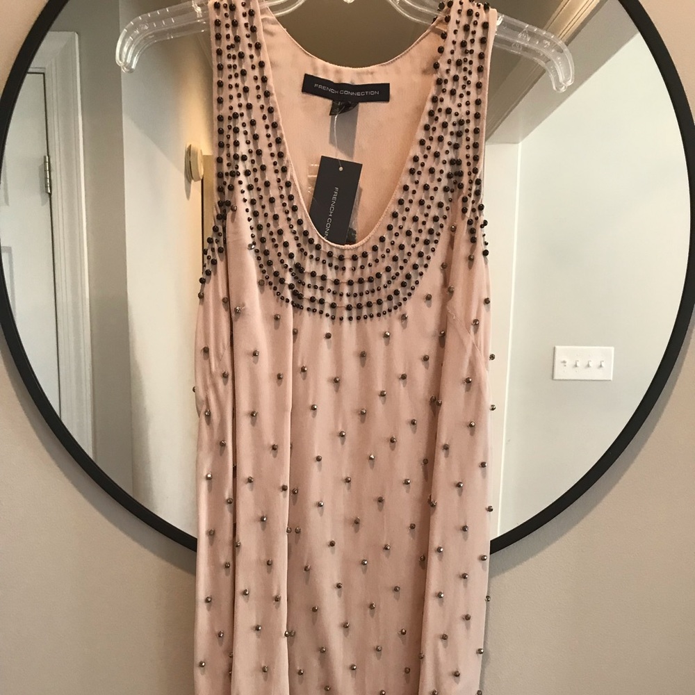 French Connection beaded dress, Sz 4, BNWT